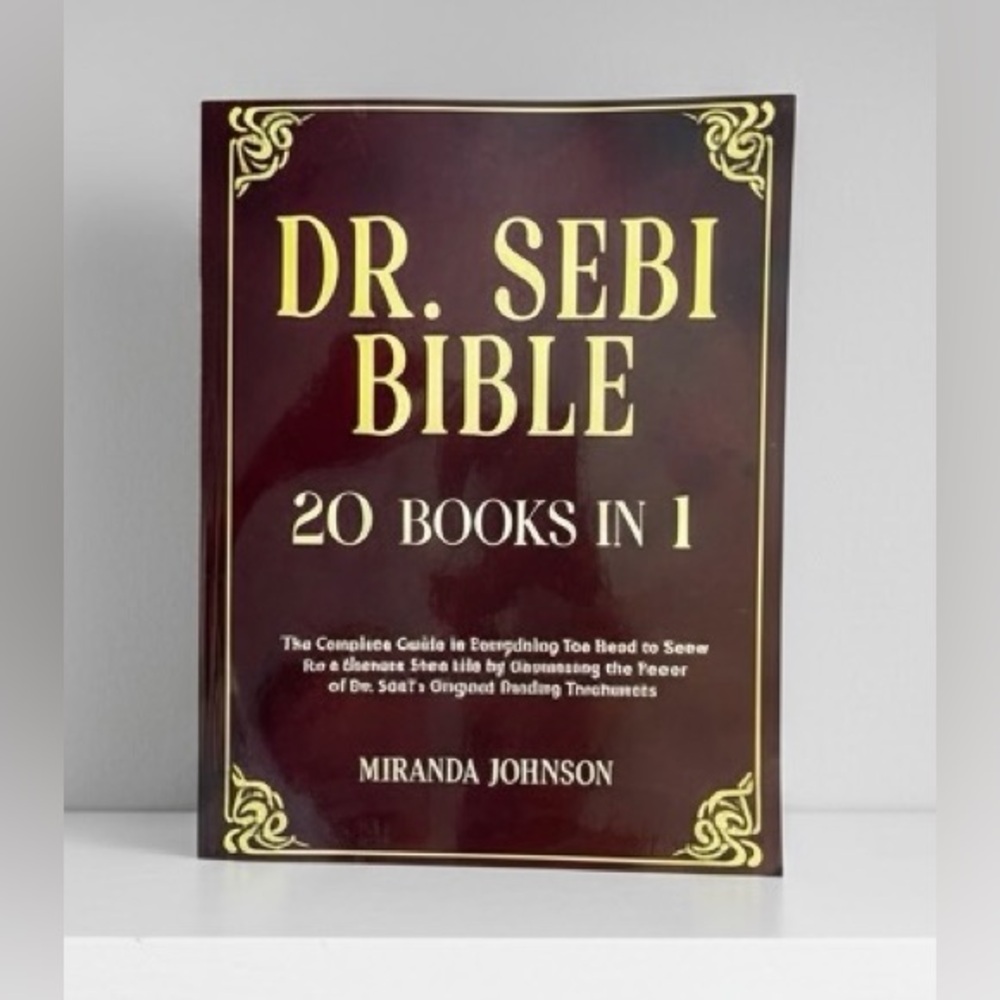 NEW Dr. Sebi Bible 20 Books in 1 Complete Guide to Disease-Free Life